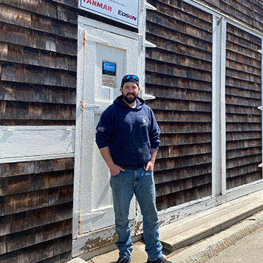 Zack Cloutman of ZBC marine in Marblehead